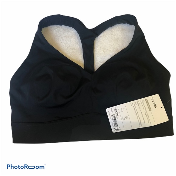 Athleta Other - Athleta Yin Sports Bra Black NWT T-Back 32 D-DD